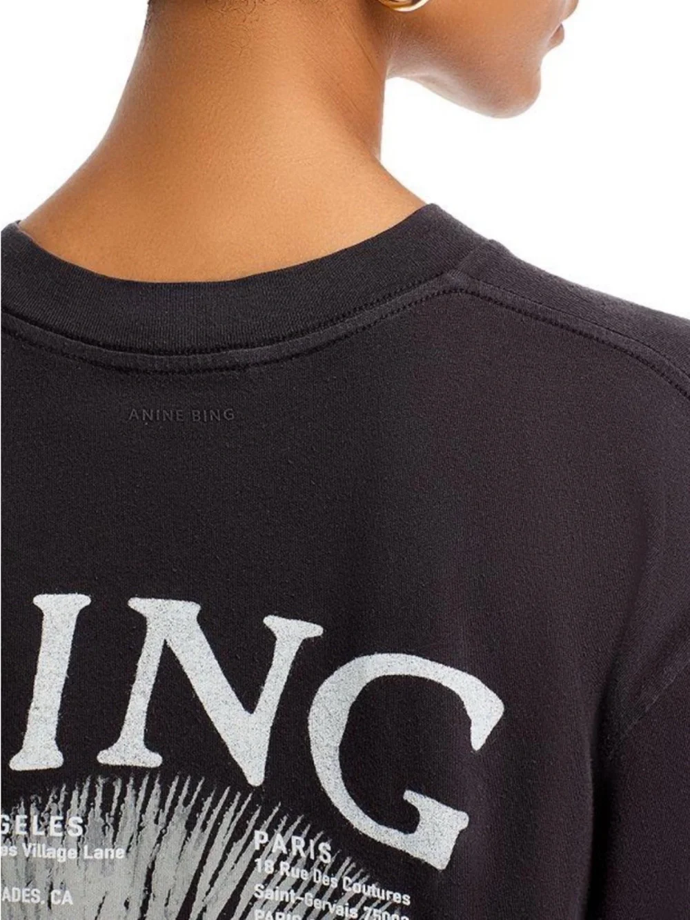 Anine Bing Walker Band Tee - size small - Picture 3 of 9